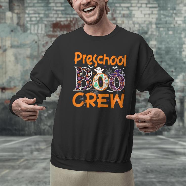 Preschool Boo Crew Preschool Halloween Teacher Men Graphic Sweatshirt, gift for family, gift for coworker