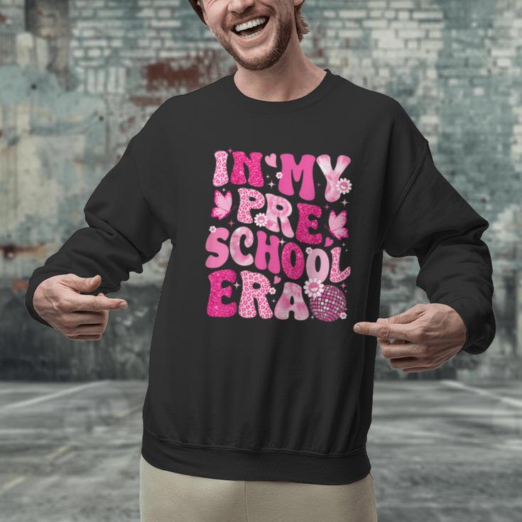 In My Preschool Era Teachers Women Back To School Kids Girls Men Graphic Sweatshirt, gift for family, gift for coworker