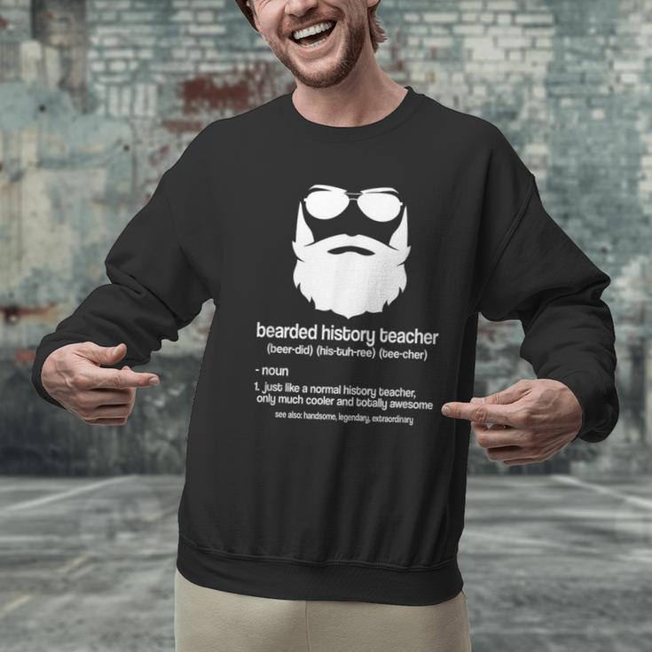 Professor Ancient Teaching Education Bearded History Teacher Men Graphic Sweatshirt, History Teacher Sweatshirts, gift for family, gift for coworker