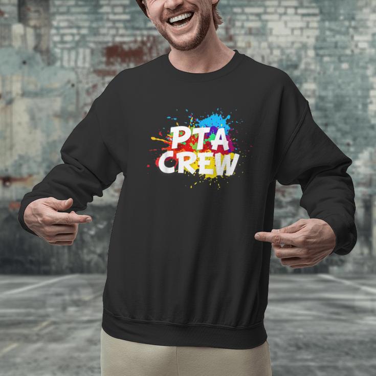 PTA Crew Back To School Volunteer Board Mom Parent Teacher Men Graphic Sweatshirt, gift for family, gift for coworker