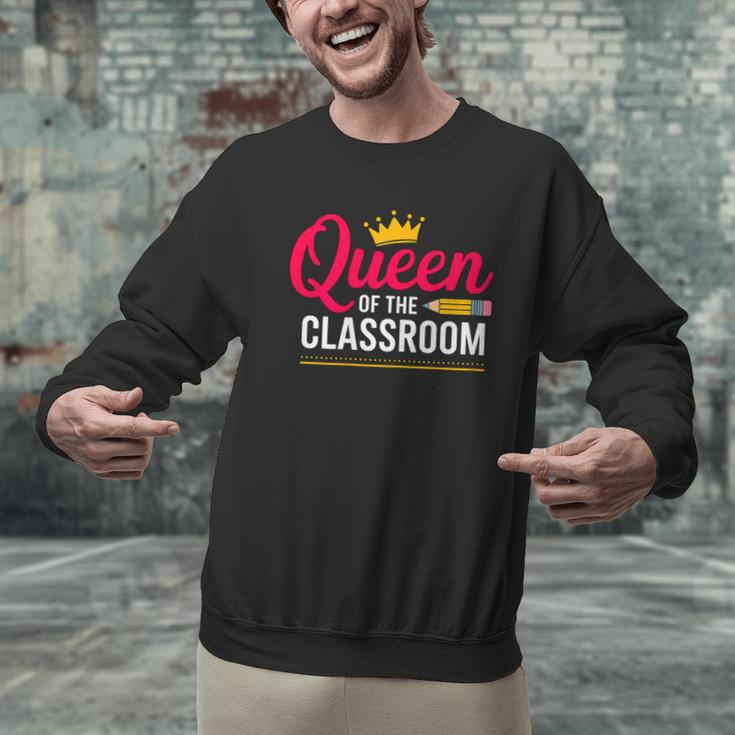 Queen Of The Classroom Teacher Men Graphic Sweatshirt, gift for family, gift for coworker Queen Of The Classroom Teacher Men Graphic Sweatshirt, gift for family, gift for coworker