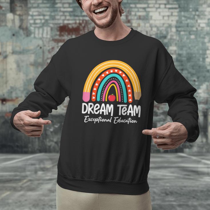 Rainbow Pencil Dream Exceptional Education Team SPED Teacher Men Graphic Sweatshirt, gift for family, gift for coworker Rainbow Pencil Dream Exceptional Education Team SPED Teacher Men Graphic Sweatshirt, gift for family, gift for coworker