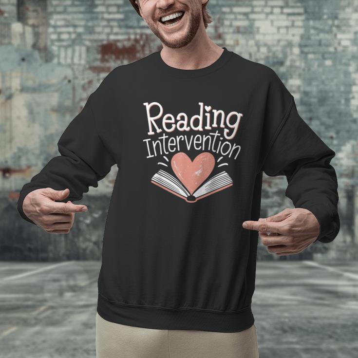 Reading Intervention Teacher Men Graphic Sweatshirt, gift for family, gift for coworker Reading Intervention Teacher Men Graphic Sweatshirt, gift for family, gift for coworker