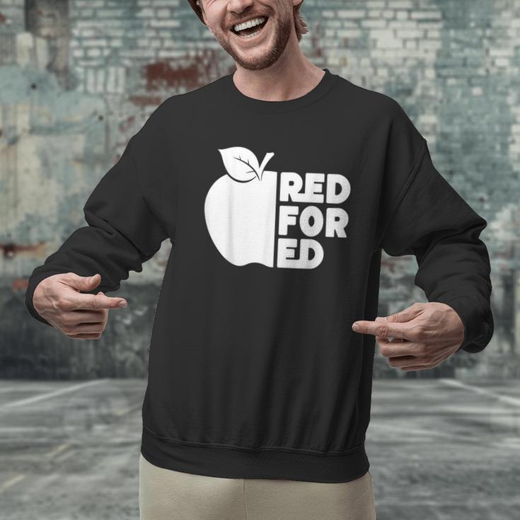 Red For Ed Teacher Support Public Education For Men Women Kids Men Graphic Sweatshirt, gift for family, gift for coworker Red For Ed Teacher Support Public Education For Men Women Kids Men Graphic Sweatshirt, gift for family, gift for coworker