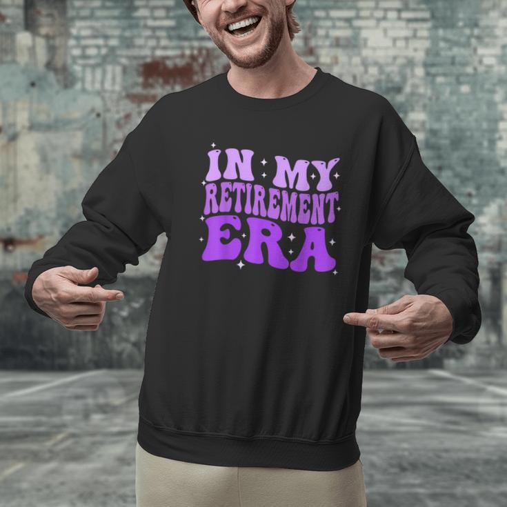 In My Retirement Era Groovy Retired Teacher 2025 Women Men Graphic Sweatshirt, Groovy Teacher Sweatshirts, gift for family, gift for coworker In My Retirement Era Groovy Retired Teacher 2025 Women Men Graphic Sweatshirt, Groovy Teacher Sweatshirts, gift for family, gift for coworker
