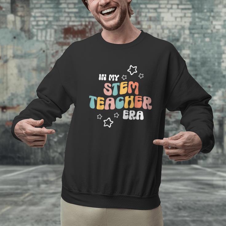 Retro Boho Math Science Professor In My STEM Teacher Era Men Graphic Sweatshirt, Science Teacher Sweatshirts, gift for family, gift for coworker
