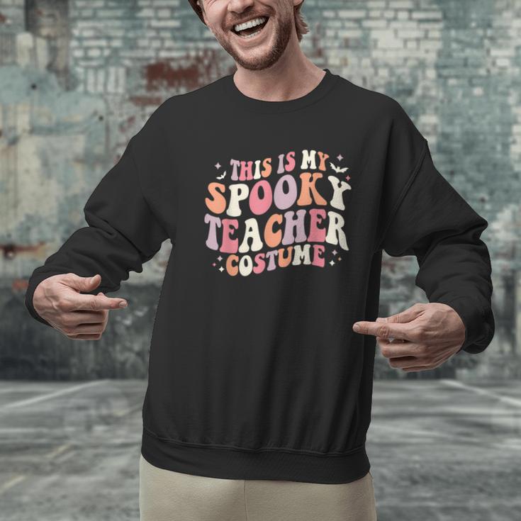 Retro Halloween This Is My Spooky School Teacher Costume Men Graphic Sweatshirt, gift for family, gift for coworker Retro Halloween This Is My Spooky School Teacher Costume Men Graphic Sweatshirt, gift for family, gift for coworker