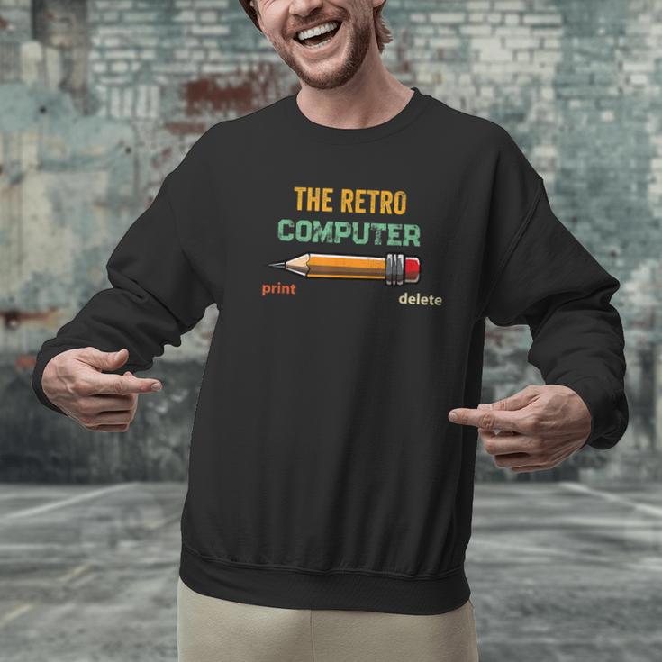 Retro Old-School Computer Pencil Tech Teacher Men Graphic Sweatshirt, Retro Computer Sweatshirts, gift for family, gift for coworker Retro Old-School Computer Pencil Tech Teacher Men Graphic Sweatshirt, Retro Computer Sweatshirts, gift for family, gift for coworker