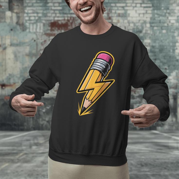 Retro Pencil Pencil Back To School Teacher Student Men Graphic Sweatshirt, gift for family, gift for coworker Retro Pencil Pencil Back To School Teacher Student Men Graphic Sweatshirt, gift for family, gift for coworker