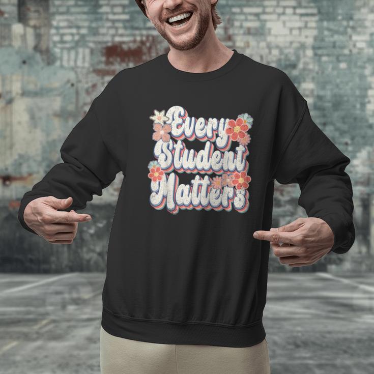 Retro Vintage Every Student Matters Teacher Paraprofessional Men Graphic Sweatshirt, gift for family, gift for coworker Retro Vintage Every Student Matters Teacher Paraprofessional Men Graphic Sweatshirt, gift for family, gift for coworker