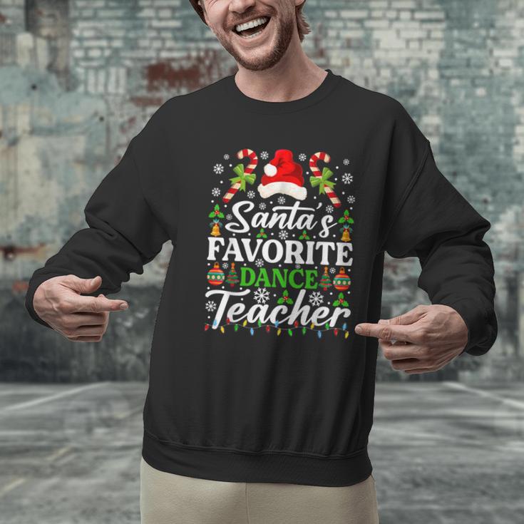 Santa's Favorite Dance Teacher Shirt Christmas Pajama Men Graphic Sweatshirt, gift for family, gift for coworker Santa's Favorite Dance Teacher Shirt Christmas Pajama Men Graphic Sweatshirt, gift for family, gift for coworker