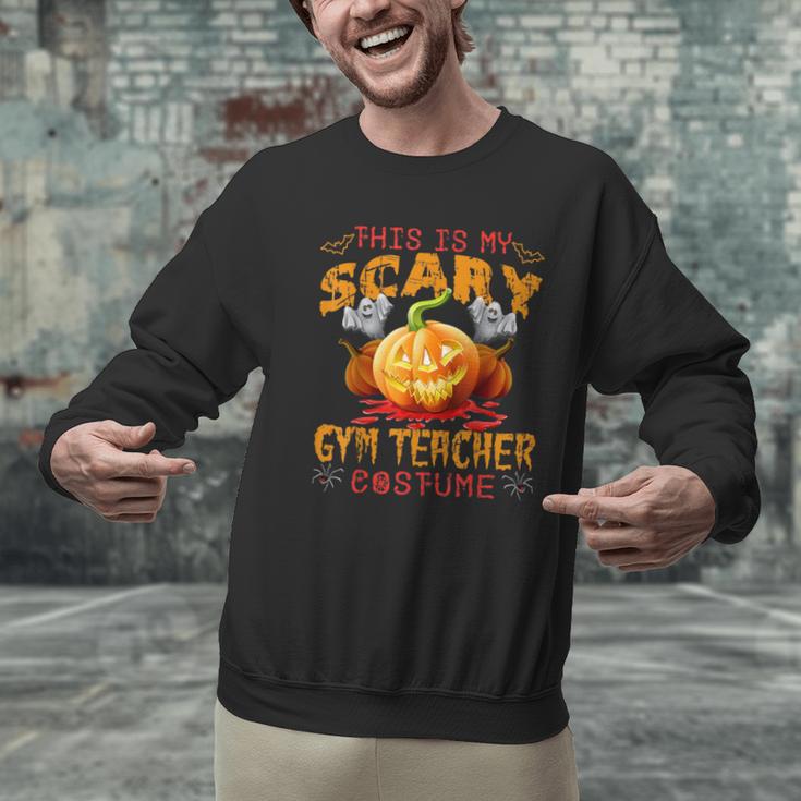 This Is My Scary Gym Teacher Costume Pumpkin Halloween Men Women Men Graphic Sweatshirt, gift for family, gift for coworker This Is My Scary Gym Teacher Costume Pumpkin Halloween Men Women Men Graphic Sweatshirt, gift for family, gift for coworker