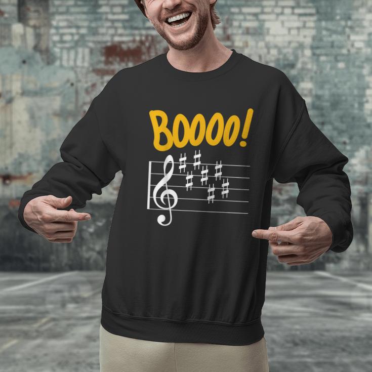 Scary Key Signature Boo Music Halloween Musician Teacher Men Women Men Graphic Sweatshirt, gift for family, gift for coworker