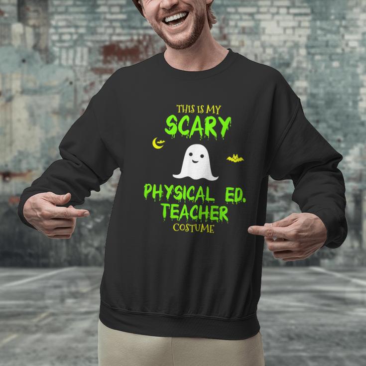 Scary Physical Education Ed Teacher Costume Halloween Easy Men Graphic Sweatshirt, gift for family, gift for coworker