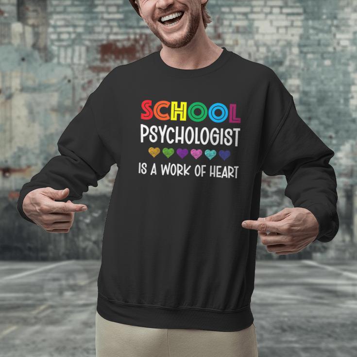 School Psychologist Is a Work Of Heart Teacher LSSP Doctor Men Graphic Sweatshirt, gift for family, gift for coworker School Psychologist Is a Work Of Heart Teacher LSSP Doctor Men Graphic Sweatshirt, gift for family, gift for coworker