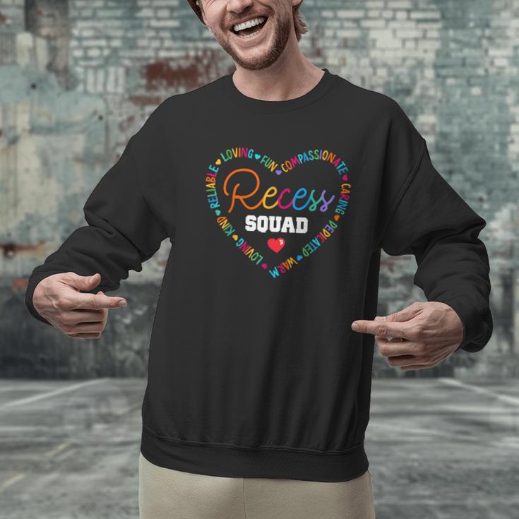School For Teachers Students Monitor Recess Crew Team Men Graphic Sweatshirt, gift for family, gift for coworker School For Teachers Students Monitor Recess Crew Team Men Graphic Sweatshirt, gift for family, gift for coworker