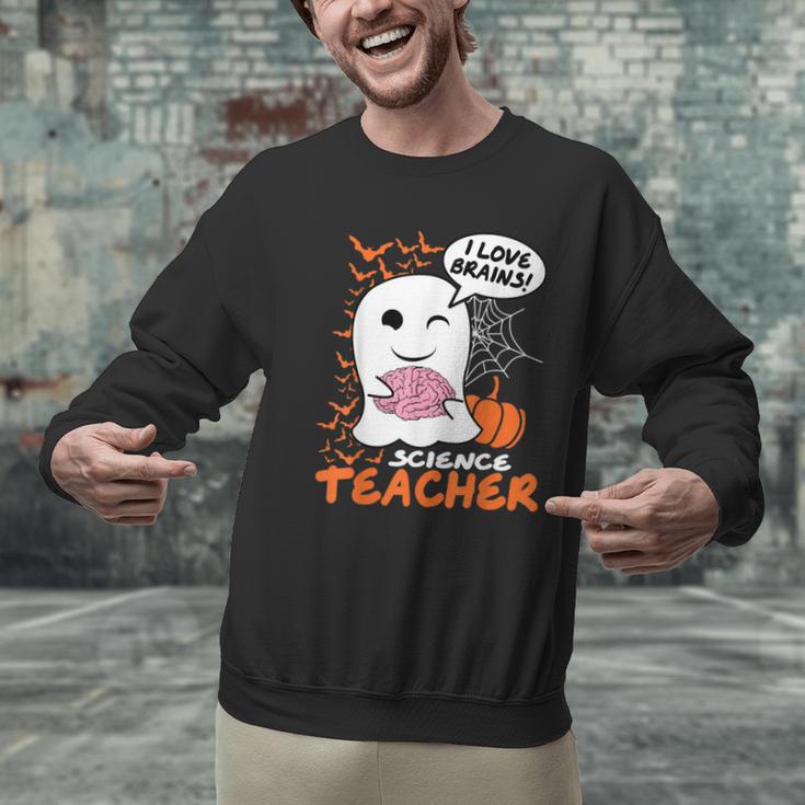 Science Teacher Cute Ghost Halloween Teacher Men Women Men Graphic Sweatshirt, Science Teacher Sweatshirts, gift for family, gift for coworker