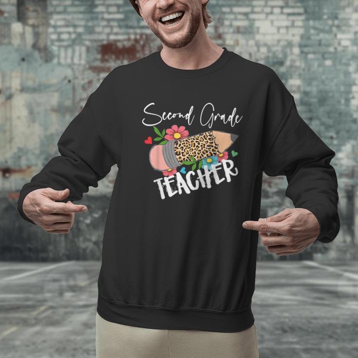 Second Grade Teacher Leopard Pencil 2nd Grade Women Teacher Men Graphic Sweatshirt, 2nd Grade Teacher Sweatshirts, gift for family, gift for coworker Second Grade Teacher Leopard Pencil 2nd Grade Women Teacher Men Graphic Sweatshirt, 2nd Grade Teacher Sweatshirts, gift for family, gift for coworker