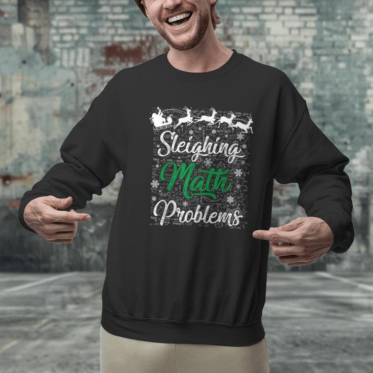 Sleighing Math Problem Xmas In Math Teacher Christmas Men Women Men Graphic Sweatshirt, gift for family, gift for coworker