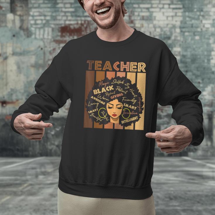 Smart Teacher Afro Girl Melanin African American Wowen Men Graphic Sweatshirt, gift for family, gift for coworker Smart Teacher Afro Girl Melanin African American Wowen Men Graphic Sweatshirt, gift for family, gift for coworker