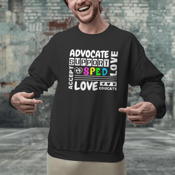 Special Education Advocate Love Support SPED Teacher Men Graphic Sweatshirt, gift for family, gift for coworker Special Education Advocate Love Support SPED Teacher Men Graphic Sweatshirt, gift for family, gift for coworker