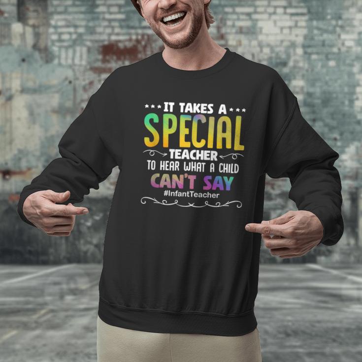 Special Teacher Daycare School Childcare Infant Teacher Men Graphic Sweatshirt, gift for family, gift for coworker
