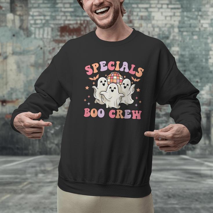 Specials Boo Crew Art Music Pe Tech Teacher Ghost Halloween Men Graphic Sweatshirt, Pe Teacher Sweatshirts, gift for family, gift for coworker