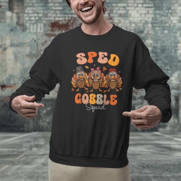 Sped Teacher Gobble Squad Thanksgiving Special Education Men Graphic Sweatshirt, gift for family, gift for coworker Sped Teacher Gobble Squad Thanksgiving Special Education Men Graphic Sweatshirt, gift for family, gift for coworker