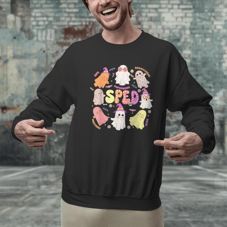 SPED Teacher Halloween Spooky Special Education Team Men Women Kids Men Graphic Sweatshirt, gift for family, gift for coworker SPED Teacher Halloween Spooky Special Education Team Men Women Kids Men Graphic Sweatshirt, gift for family, gift for coworker