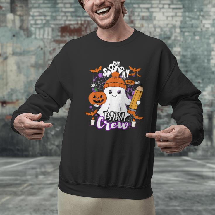 Spooky Para Crew Ghost Halloween Paraprofessional Teacher Men Graphic Sweatshirt, gift for family, gift for coworker Spooky Para Crew Ghost Halloween Paraprofessional Teacher Men Graphic Sweatshirt, gift for family, gift for coworker