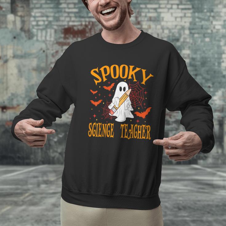 Spooky Science Teacher Ghost Halloween School Women Men Graphic Sweatshirt, Science Teacher Sweatshirts, gift for family, gift for coworker Spooky Science Teacher Ghost Halloween School Women Men Graphic Sweatshirt, Science Teacher Sweatshirts, gift for family, gift for coworker