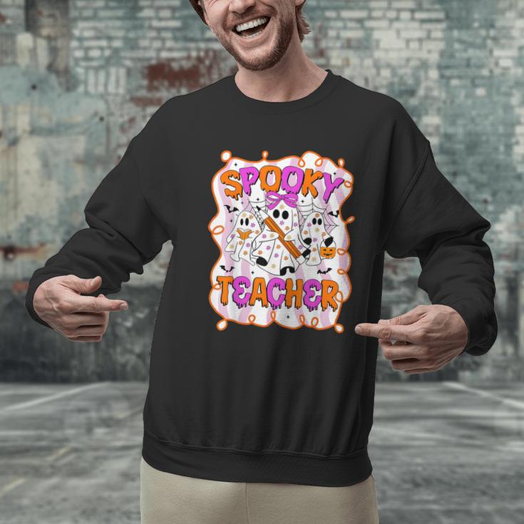Spooky Teacher Ghost Pencil Teacher Halloween Teacher Men Graphic Sweatshirt, gift for family, gift for coworker Spooky Teacher Ghost Pencil Teacher Halloween Teacher Men Graphic Sweatshirt, gift for family, gift for coworker