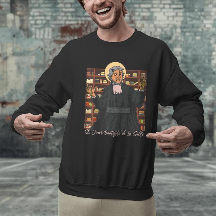 St Jean Baptiste De La Salle Patron Saint Education Teachers Men Graphic Sweatshirt, gift for family, gift for coworker