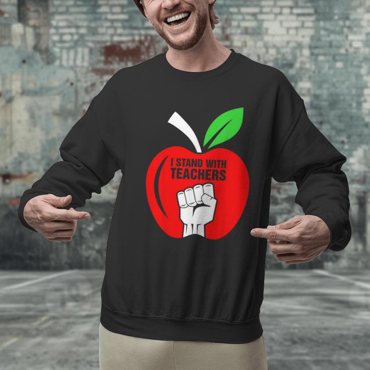 I Stand With Teachers Tshirt Men Graphic Sweatshirt, gift for family, gift for coworker I Stand With Teachers Tshirt Men Graphic Sweatshirt, gift for family, gift for coworker