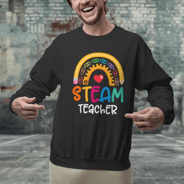 STEAM Teacher Squad Team Crew Back To School STEM Special Men Graphic Sweatshirt, gift for family, gift for coworker STEAM Teacher Squad Team Crew Back To School STEM Special Men Graphic Sweatshirt, gift for family, gift for coworker