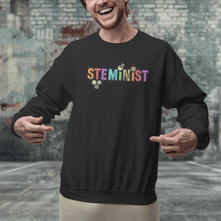 STEMINIST Technology Student STEM Teacher Women Engineering Men Graphic Sweatshirt, gift for family, gift for coworker STEMINIST Technology Student STEM Teacher Women Engineering Men Graphic Sweatshirt, gift for family, gift for coworker