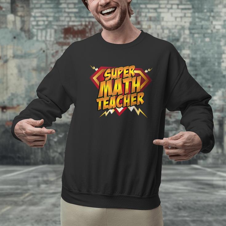 Super Math Teacher Educational Superhero Men Graphic Sweatshirt, Super Teacher Sweatshirts, gift for family, gift for coworker Super Math Teacher Educational Superhero Men Graphic Sweatshirt, Super Teacher Sweatshirts, gift for family, gift for coworker
