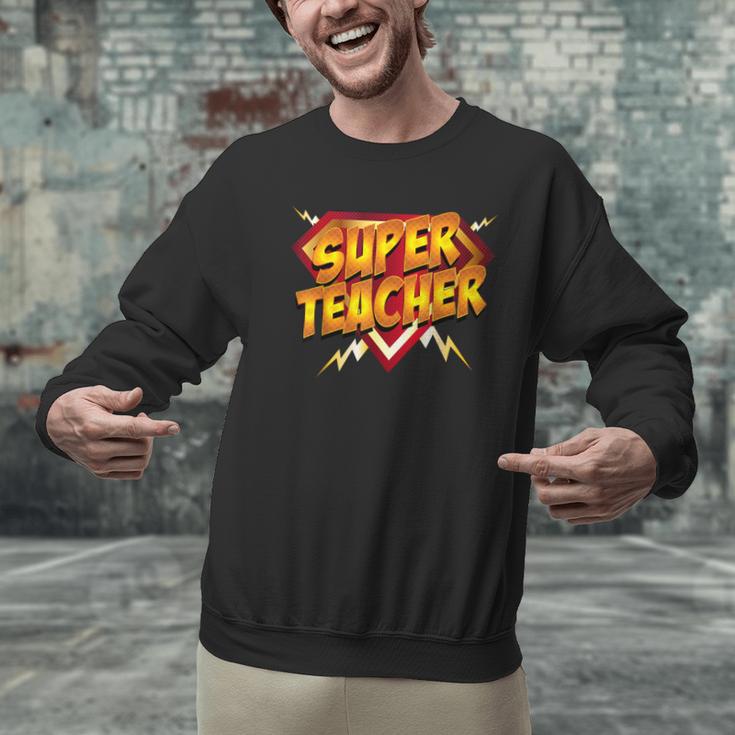 Super Teacher Superhero Back To School Teacher's Men Graphic Sweatshirt, Super Teacher Sweatshirts, gift for family, gift for coworker Super Teacher Superhero Back To School Teacher's Men Graphic Sweatshirt, Super Teacher Sweatshirts, gift for family, gift for coworker