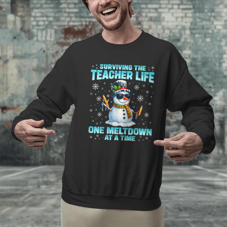 Surviving The Teacher Life Pjs Pajamas Christmas Xmas Teache Men Graphic Sweatshirt, gift for family, gift for coworker Surviving The Teacher Life Pjs Pajamas Christmas Xmas Teache Men Graphic Sweatshirt, gift for family, gift for coworker