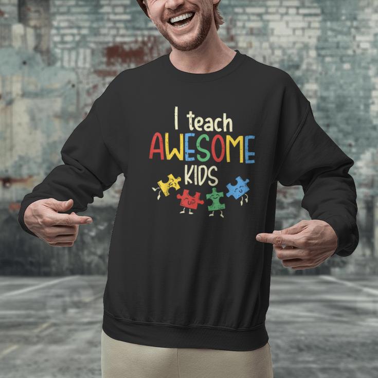 I Teach Awesome Kids Shirt Autism Special Education Teacher Men Graphic Sweatshirt, gift for family, gift for coworker I Teach Awesome Kids Shirt Autism Special Education Teacher Men Graphic Sweatshirt, gift for family, gift for coworker