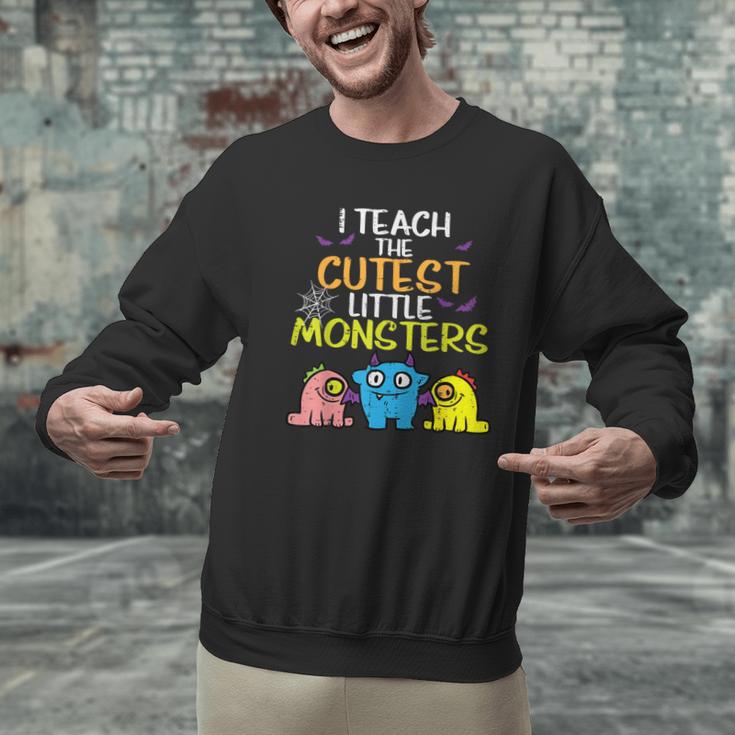 I Teach Cutest Little Monsters Halloween Teacher Men Women Men Graphic Sweatshirt, gift for family, gift for coworker