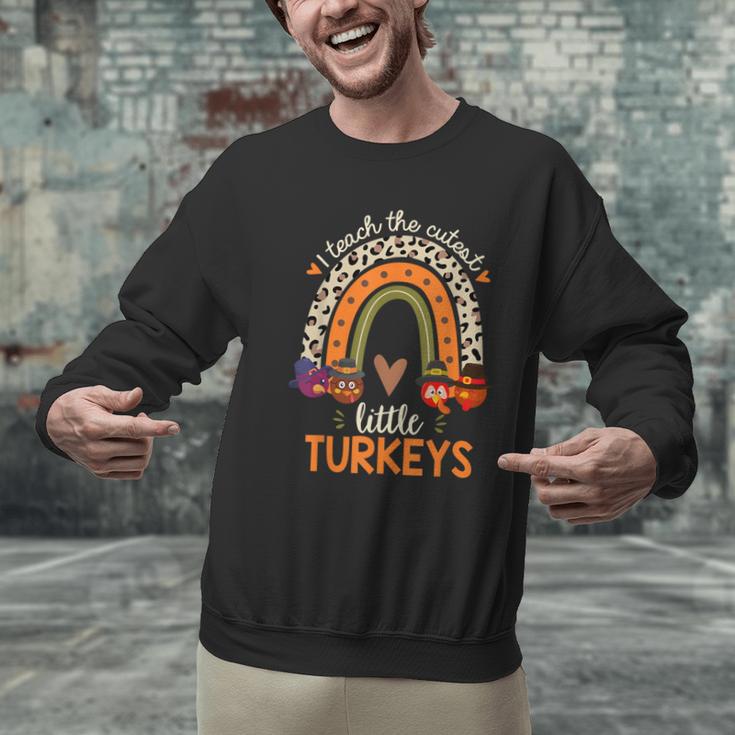 I Teach The Cutest Little Turkeys Thanksgiving Teacher Men Women Girls Kids Men Graphic Sweatshirt, gift for family, gift for coworker