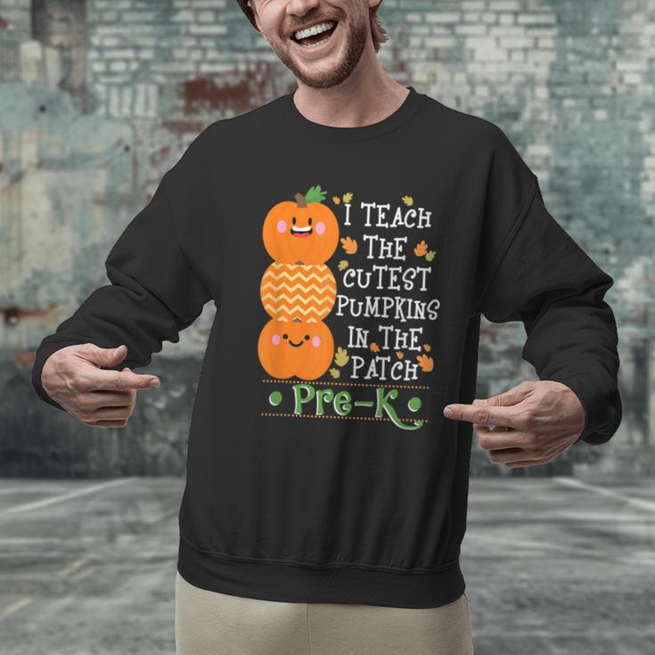 I Teach The Cutest Pumpkins In Patch Pre-K Halloween Teacher Men Graphic Sweatshirt, gift for family, gift for coworker I Teach The Cutest Pumpkins In Patch Pre-K Halloween Teacher Men Graphic Sweatshirt, gift for family, gift for coworker