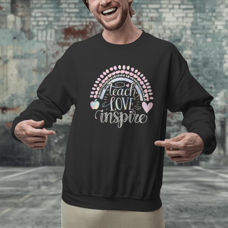 Teach Love Inspire Teacher Men Graphic Sweatshirt, gift for family, gift for coworker Teach Love Inspire Teacher Men Graphic Sweatshirt, gift for family, gift for coworker