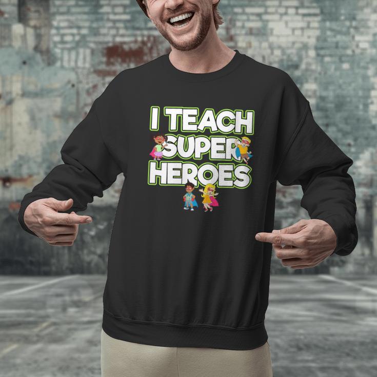 I Teach Superheroes School Teacher Professor Men Graphic Sweatshirt, gift for family, gift for coworker I Teach Superheroes School Teacher Professor Men Graphic Sweatshirt, gift for family, gift for coworker