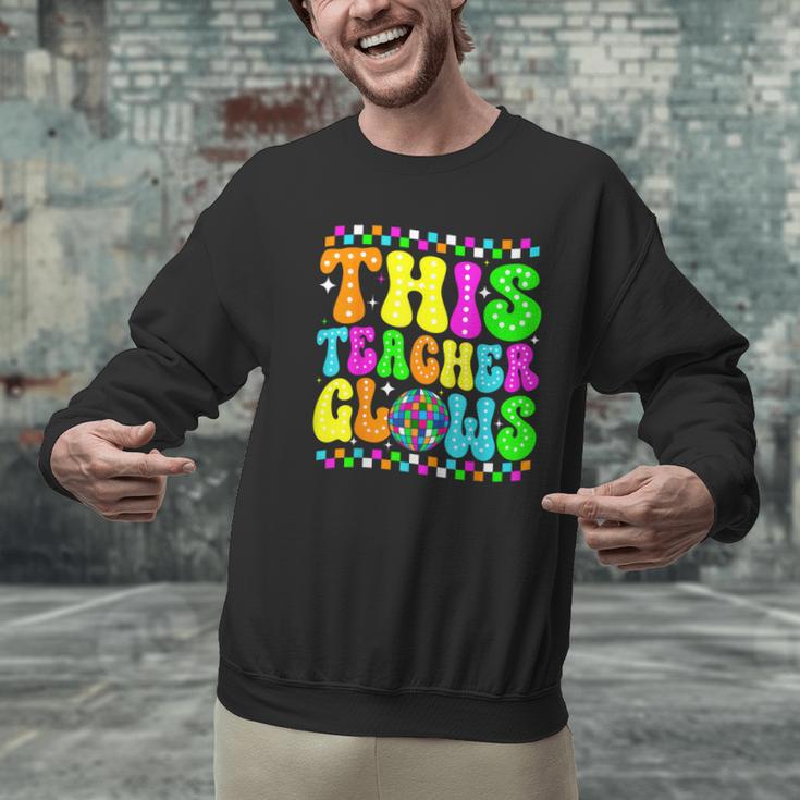 This Teacher 80s 90s Teachers's Day Glows Last Day Of School Men Graphic Sweatshirt, 90s Teacher Sweatshirts, gift for family, gift for coworker This Teacher 80s 90s Teachers's Day Glows Last Day Of School Men Graphic Sweatshirt, 90s Teacher Sweatshirts, gift for family, gift for coworker