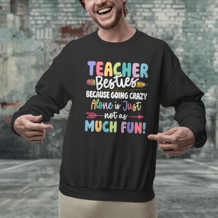 Teacher Besties Matching Teacher Besties Men Graphic Sweatshirt, gift for family, gift for coworker