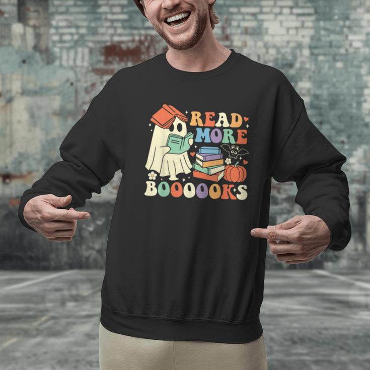 Teacher Halloween Cute Booooks Ghost Read More Books Men Graphic Sweatshirt, gift for family, gift for coworker Teacher Halloween Cute Booooks Ghost Read More Books Men Graphic Sweatshirt, gift for family, gift for coworker