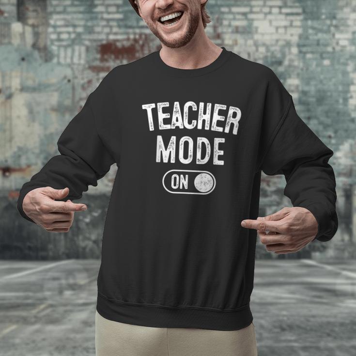 Teacher Mode On School Education Educator Men Graphic Sweatshirt, gift for family, gift for coworker Teacher Mode On School Education Educator Men Graphic Sweatshirt, gift for family, gift for coworker
