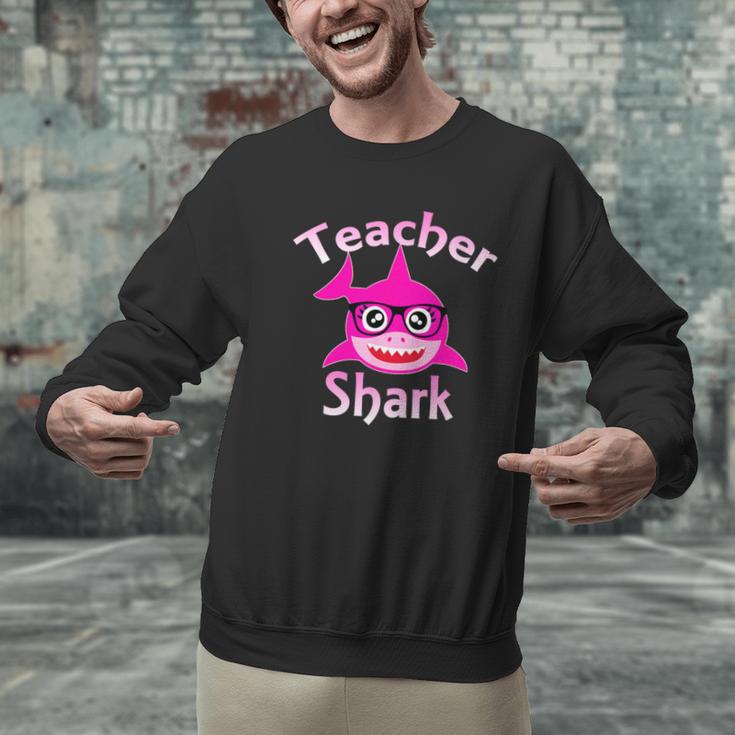 Teacher Shark Female Teacher Men Graphic Sweatshirt, gift for family, gift for coworker Teacher Shark Female Teacher Men Graphic Sweatshirt, gift for family, gift for coworker